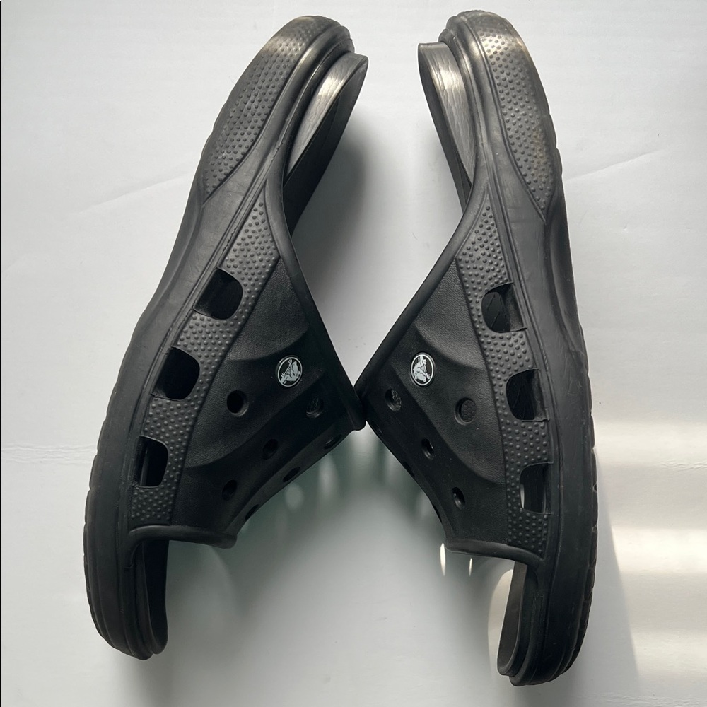 CROCS Black Slide Sandals - Picture 6 of 9
